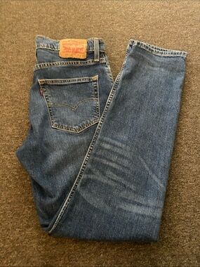 Levi's Men's Dark Blue Straight Leg Jeans